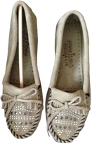 Thumbnail for your product : Minnetonka Green Suede Flats