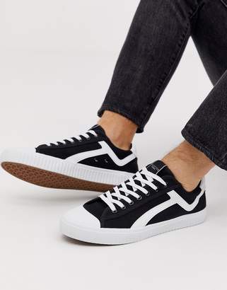 Selected canvas trainers