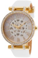 Thumbnail for your product : Thierry Mugler Women's White Genuine Leather White Crystal Encrusted Dial