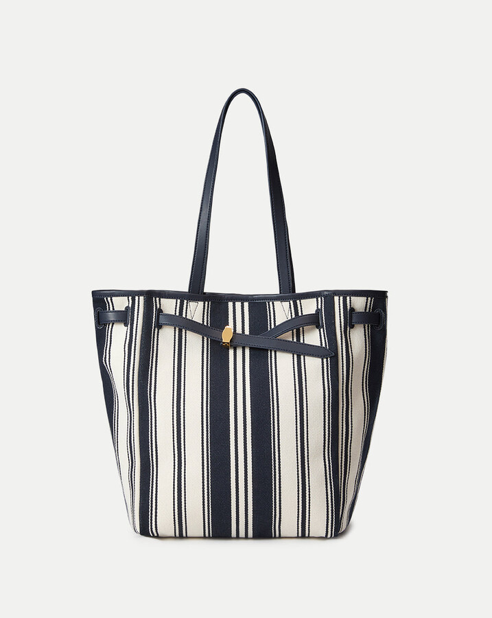 Striped Canvas Dash Tote