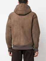 Thumbnail for your product : Salvatore Santoro Shearling-Lined Zipped Leather Jacket