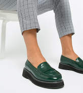 Thumbnail for your product : ASOS Design DESIGN Wide Fit Mastery chunky loafer flat shoes
