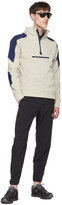 Thumbnail for your product : District Vision Off-White & Blue Jesper Midlayer Sweater
