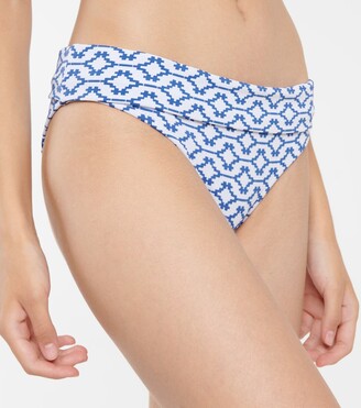Heidi Klein Mykonos printed mid-rise bikini bottoms