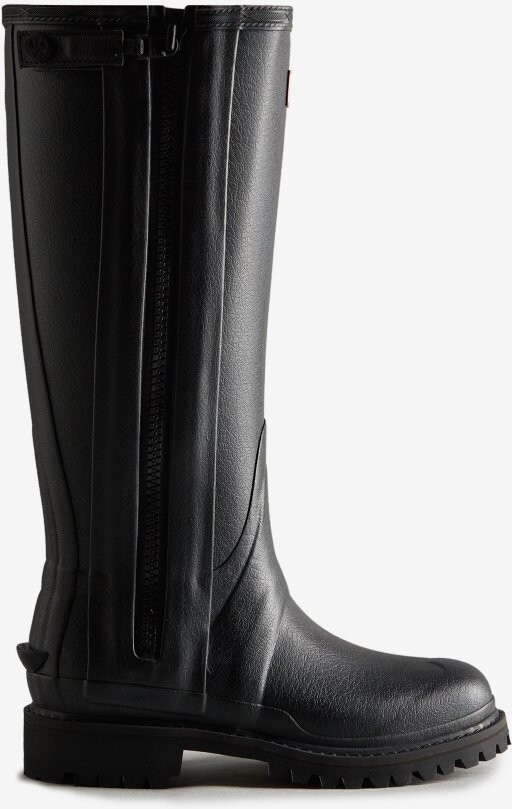 Hunter Women's Balmoral Commando Rubber Zip Tall Wellington Boots -  ShopStyle