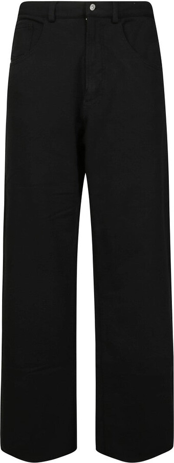 Wide-Leg Pants With Five-Pocket Design