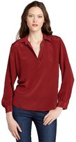 Thumbnail for your product : Wyatt scarlet collared v-neck blouse