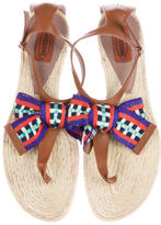 Thumbnail for your product : Missoni Leather Espadrille Sandals