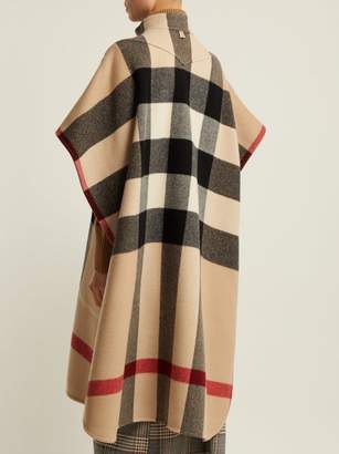 Burberry Vintage-check Reversible Wool Cape - Womens - Multi