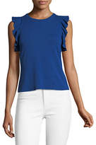 Thumbnail for your product : HIGHLINE COLLECTIVE Fitted Ruffled Tank Top
