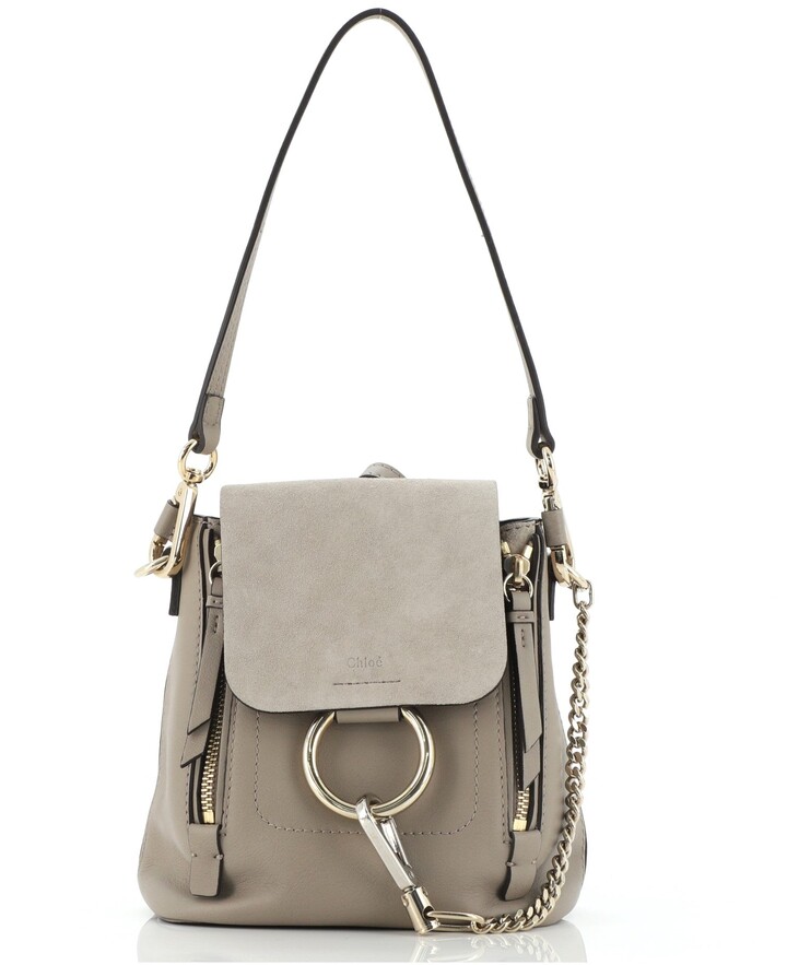 chloe suede backpack