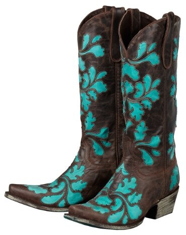 turquoise cowboy boots for women