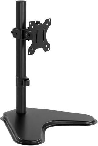 STARWELL KKTONER Single Computer Monitor Stand Metal Base Free Standing Desk Vesa Mount for 13 inch to 32 inch Screen Height Adjustable Monitor Mount Full...
