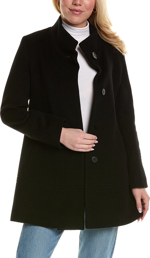 Fleurette TF DNU Textured Wool-Blend Car Coat