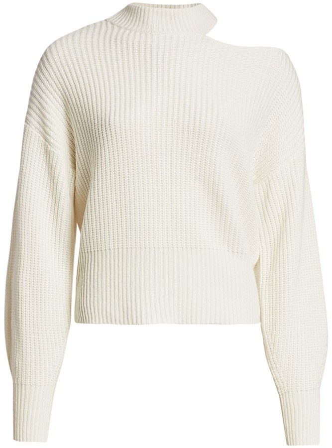 Design History Shoulder Cutout Sweater - ShopStyle