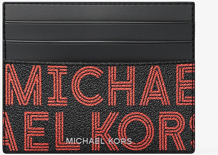Michael Kors Outlet Cooper Graphic Logo Card Case