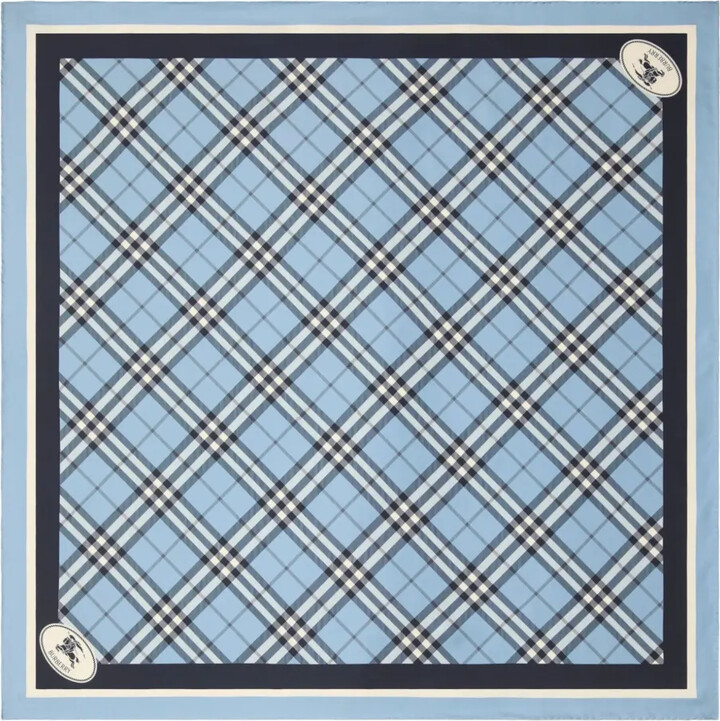 Burberry Checked Silk Scarf
