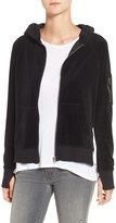 Thumbnail for your product : Pam & Gela Velour Front Zip Hoodie