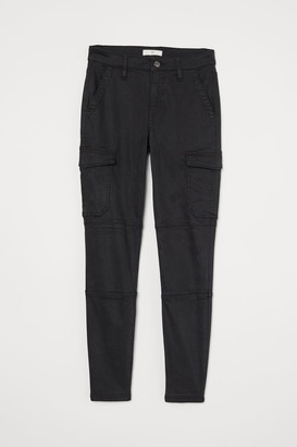 black h&m cargo pants