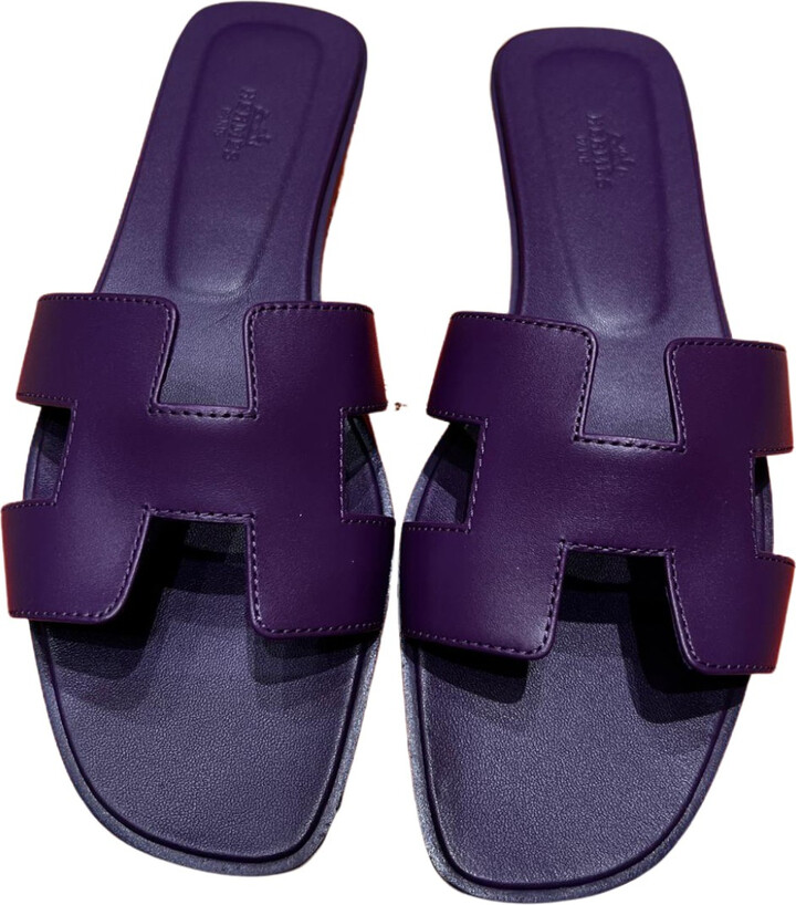 Hermes Oran leather sandal ShopStyle