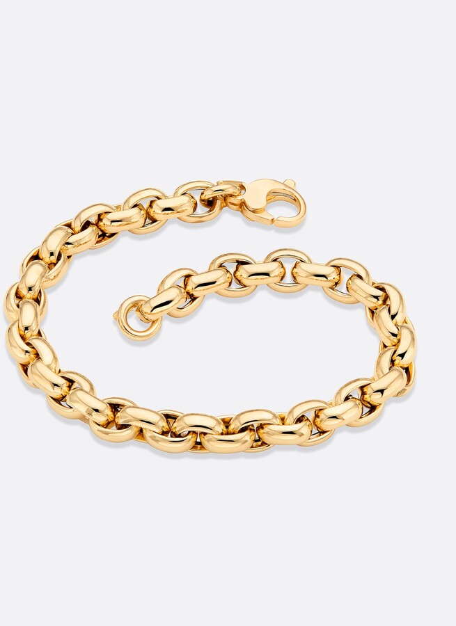 Icons Yellow Gold Rolo Link Bracelet