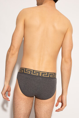 Versace Briefs Two-pack With Medusa, , - Grey - ShopStyle