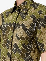Thumbnail for your product : Burberry Short-sleeve Monogram Print Shirt Dress