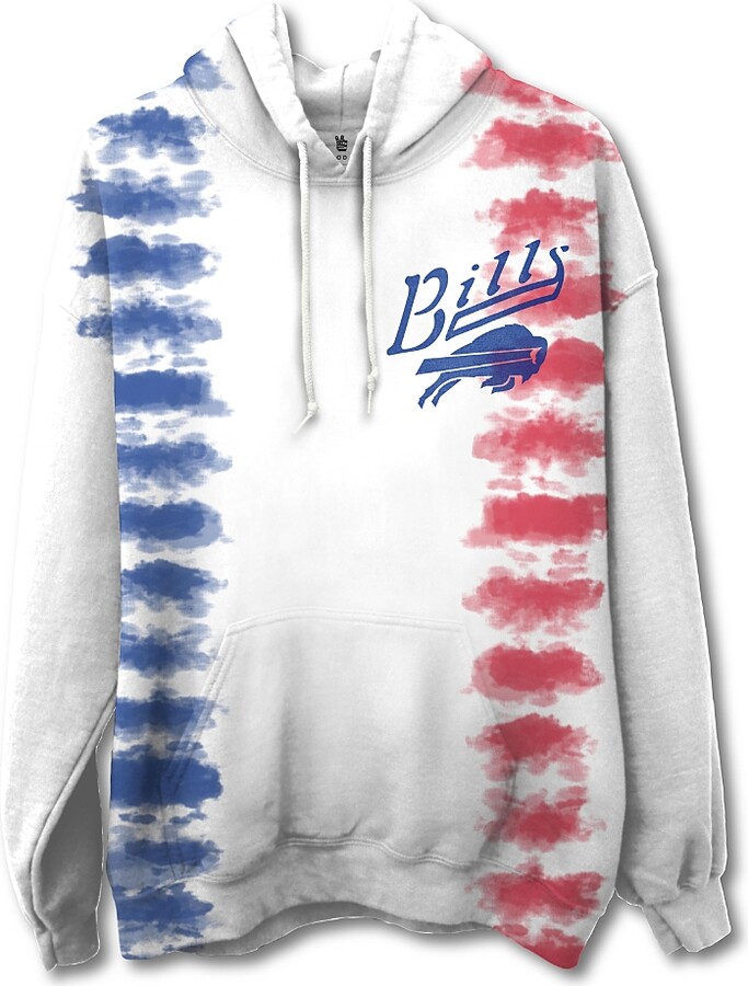 Junk Food Clothing Unisex Nfl Buffalo Bills Stitch Tie Dye Hoodie