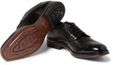 Thumbnail for your product : Alexander McQueen Contrast-Panel Leather Derby Brogues