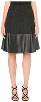 Thumbnail for your product : Karen Millen Faux-leather hem skirt