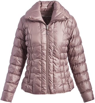 dusty rose puffer jacket