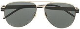 Thumbnail for your product : Saint Laurent Eyewear Gold-Tone Aviator Sunglasses