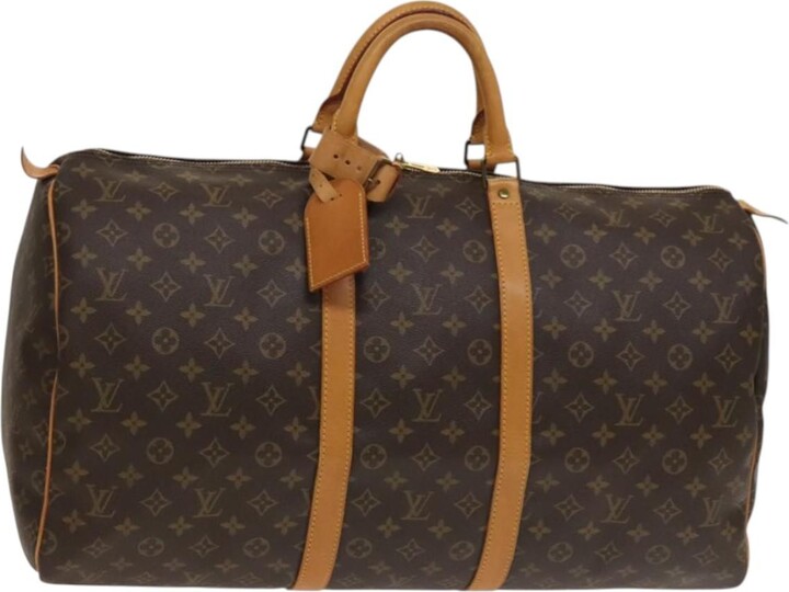 Louis Vuitton Porte-Monnaie Cuvette Coin Purse Taiga Leather Brown Canvas Bag (Pre-Owned)