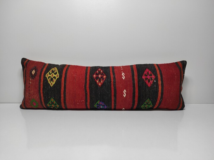 Natural Kilim Lumbar, Boho Pillow, Home Furnishings, Patio Furniture, Ethnic Pillow, Anatolian Pillow, Outdoor Pillow, Indoor Pillow, Us, Um402