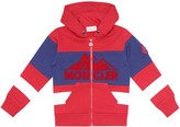 Thumbnail for your product : Moncler Enfant Logo cotton fleece hoodie