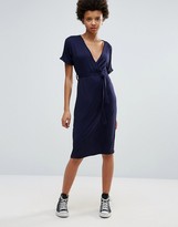 Thumbnail for your product : Daisy Street Wrap Front Midi Dress