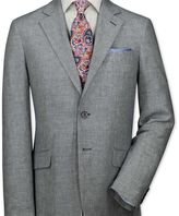 Thumbnail for your product : Charles Tyrwhitt Classic fit navy and white linen jacket