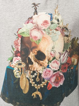 Alexander McQueen floral skull print T-shirt