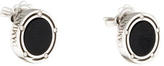 Thumbnail for your product : Damiani 18K Black Onyx & Diamond Round Stud Earrings