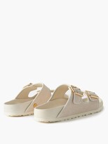 Thumbnail for your product : Birkenstock 1774 1774 Arizona Buckled Canvas & Leather Slides - Beige
