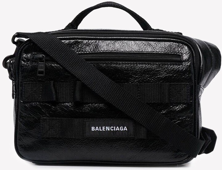 Balenciaga Army Messenger Bag in Lamb Leather ShopStyle