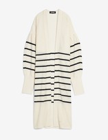 Thumbnail for your product : Express Striped Balloon Sleeve Long Cardigan