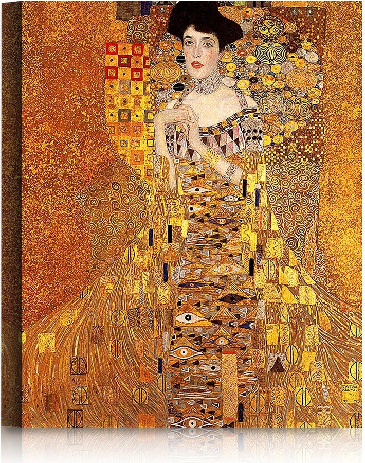 Etsy The Lady in Gold By Gustav Klimt. World Classic Art Reproductions, Giclee Canvas Prints/Framed Wall For Home Decor