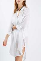 Thumbnail for your product : Topshop Lattice side beach shirt