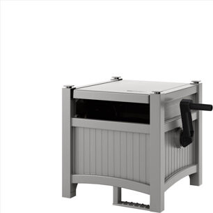 Suncast 100 ft. Gray Free Standing Hideaway Hose Reel
