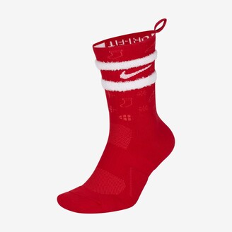 red and white nike elite socks