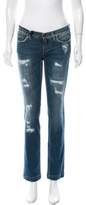 Thumbnail for your product : Dolce & Gabbana Low-Rise Distressed Jeans w/ Tags