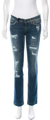 Dolce & Gabbana Low-Rise Distressed Jeans w/ Tags