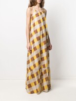 Thumbnail for your product : Semi-Couture Checked Maxi Dress