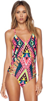 Thumbnail for your product : Mara Hoffman Lattice Maillot One Piece Swim Suit